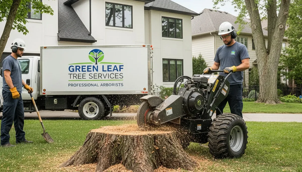 Professional stump removal service in Oak Park, IL clearing tree stumps safely and efficiently