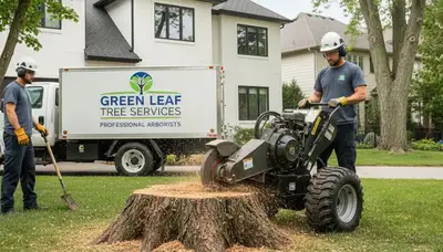 Professional stump removal service in Oak Park, IL clearing tree stumps safely and efficiently