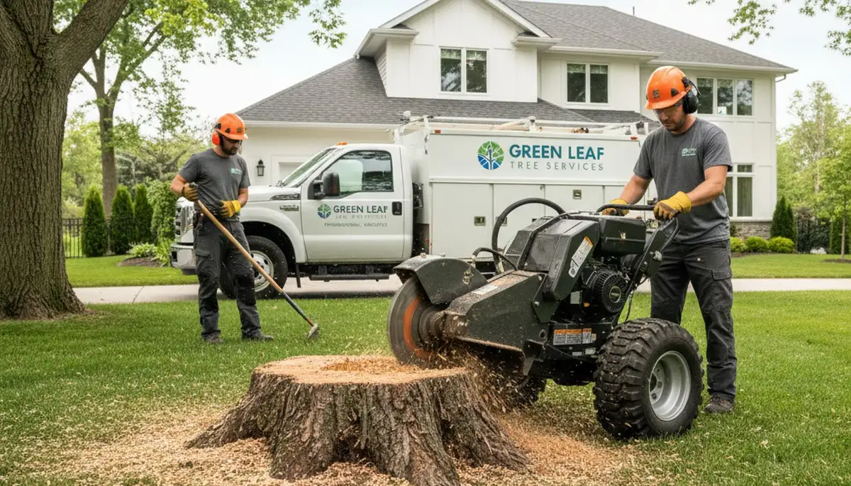 Professional stump grinding and removal service in Oak Park, IL by Chop Chop Tree experts