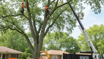 Professional tree removal service in Oak Park, IL by certified local arborists