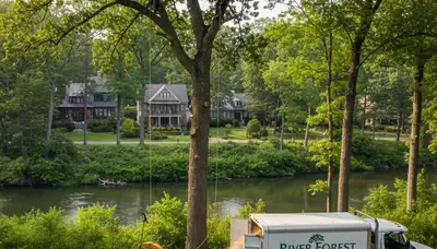 Professional tree removal service in Oak Park IL by certified arborists at Tree Services Oak Park