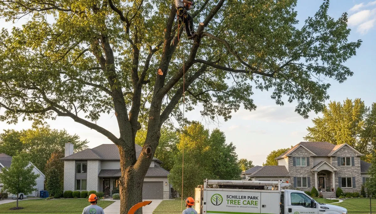 Professional tree removal service in Oak Park IL by certified arborists at Tree Services Oak Park