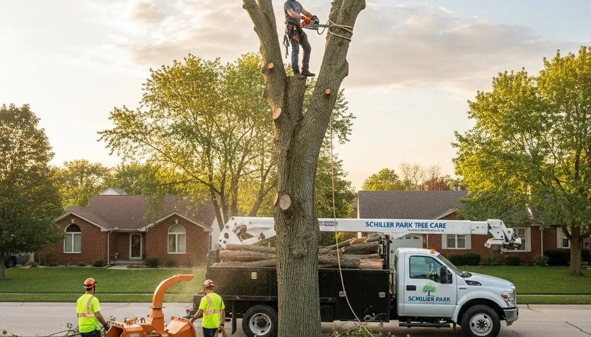 Professional tree removal service in Oak Park IL by certified arborists