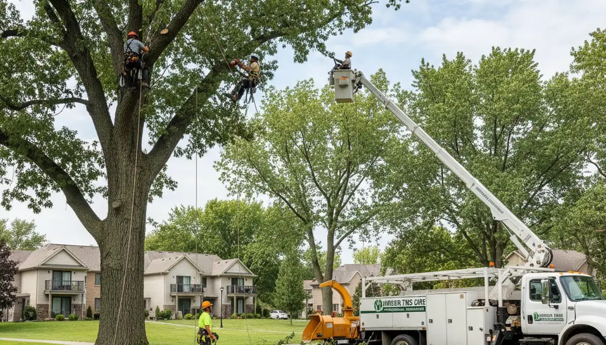 Professional tree removal service in Oak Park IL by certified arborists at Tree Services Oak Park